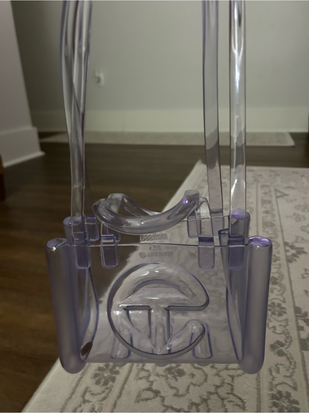 Melissa Clear Lavender Mini Tote Bag